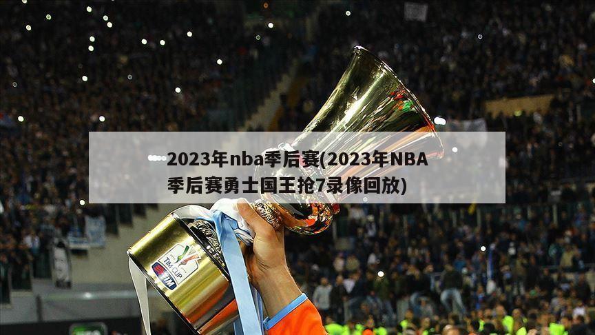 2023年nba季后赛(2023年NBA季后赛勇士国王抢7录像回放)